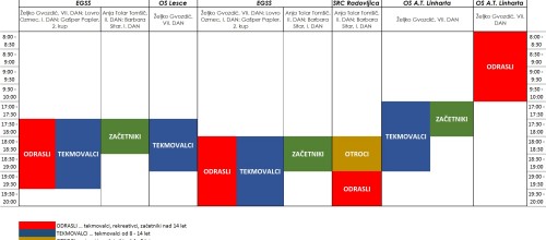 Urnik v šolskem letu 2016/17